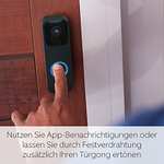 Blink Video Doorbell, schwarz, Funktionert mit Alexa + Wir stellen vor: Echo Pop