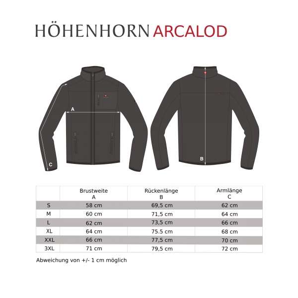 Höhenhorn Arcalod Herren 3in1 Winter/- Doppeljacke in Schwarz oder Blau | Gr. S-3XL | (Wasserdicht, Winddicht, 100 % Polyester)