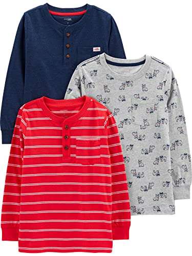 Carter's Langarm-Shirts Gr. 6-9 Monate, 3er-Pack, viele Größen (bis 7 Jahre!) und Designs günstig (prime)