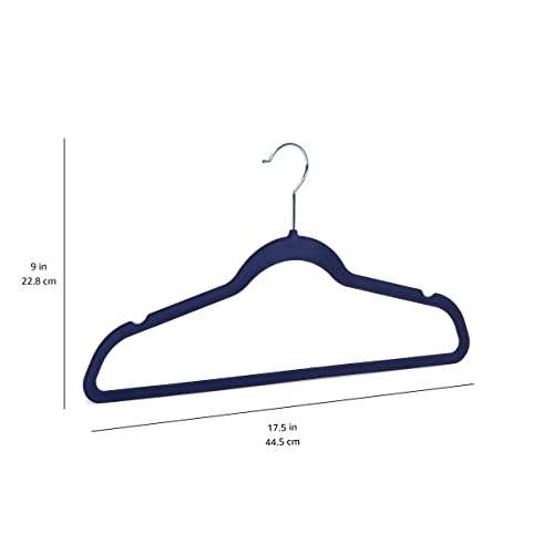Amazon Basics Kleiderbügel, 100er-Pack, Samt (Prime)