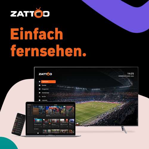 2 Monate Zattoo Ultimate für 65 Treuepunkte im Lieferando Prämienshop - mit Tauschangebot!