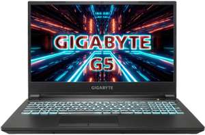 GigaByte G5 Gaming-Notebook (15,6“, FHD, IPS, 16/512GB, RTX 3050, USB-C DP, 2,2kg, Intel Core i5-11400H, DOS)