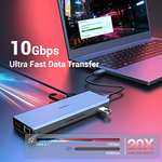 Tymyp USB C Docking Station 11 in 1 Triple Display 2* 4K@60Hz HDMI und DP 3* 10Gbps USB A mit 80% Prime Coupon