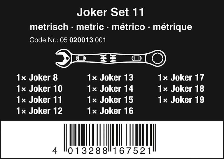 Wera Joker Set 11-tlg. metrisch
