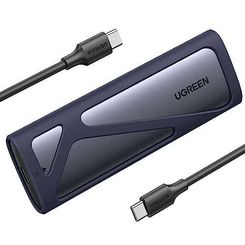 [Prime]UGREEN M.2 Gehäuse NVMe USB 3.1 Gen2 10 Gbps NVMe SSD Gehäuse Adapter mit USB CC Kabel für M2 NVMe PCIe