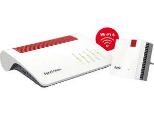 AVM FRITZ!Box 7590 AX + FRITZ!Repeater 1200 (Wi-Fi 6 Router & Repeater) für 259€ | AVM FRITZ!Repeater 3000 AX für 129€