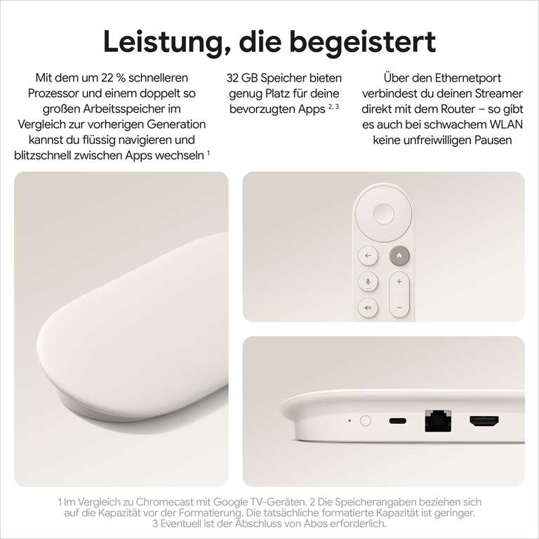 Google TV Streamer 4K für 79€ – Top Performance & Smart Home at