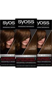 Syoss Permanente Coloration 3er Pack Haarfarbe [Amazon Prime + Sparabo + 10% Coupon]