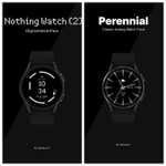 Nothing Watch (2) + Perennial: Analog Watch Face [WearOS Watchface][Google Play Store]