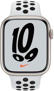 Apple Watch S7 Nike Aluminium 45mm Cellular Sternenlicht (Sportarmband platinum/schwarz)