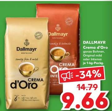 (KAUFLAND) Dallmayr Kaffeebohnen Crema D'oro (1 kg)