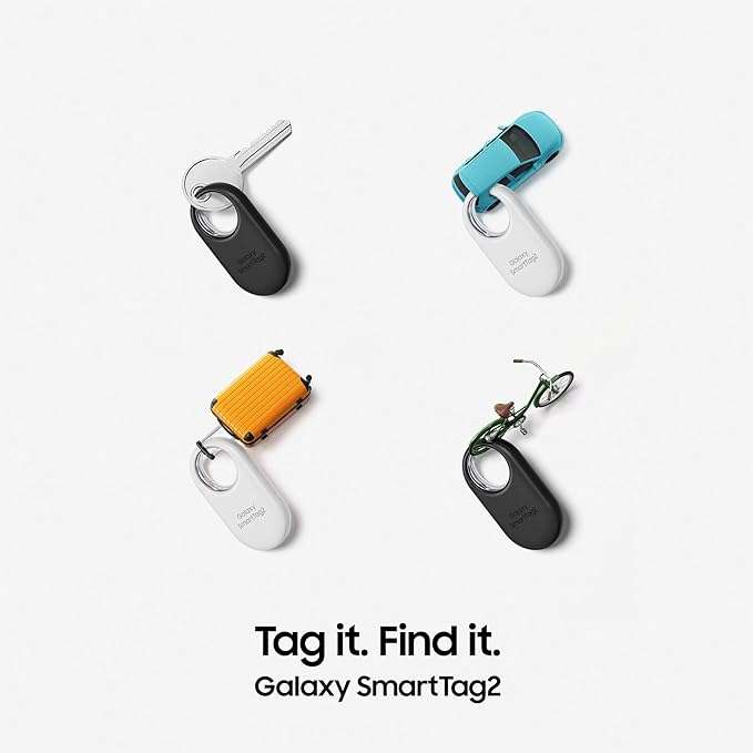 [iBood] Samsung Galaxy SmartTag2 - Bluetooth Tracker in Schwarz (Kompassansicht, Suche in der Nähe, bis 500 Tage Laufzeit, wassergeschützt)