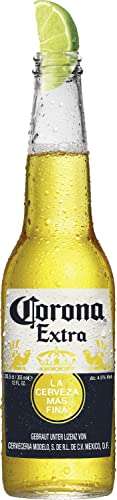 Corona Extra Coolbox - Kühltruhe mit 12 Flaschen internationales Premium Lagerbier, Geschenkpack, MEHRWEG Lager Bier Helles (12 x 0.355 l)