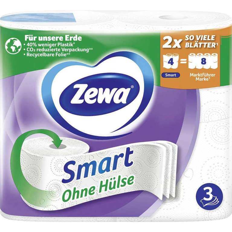 [Rossmann] 4x Zewa Smart Toilettenpapier für 2,16€/Packung (Angebot + Coupon) | NUR NOCH HEUTE