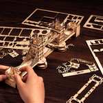 Rolife Architektur 3D-Holzpuzzle mit Lichtern: Tower Bridge (113 Teile) und Big Ben (220 Teile)
