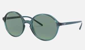 Ray-Ban Damen Sonnenbrille - RB4304 - 643782 für 62,50€ (53mm, Transparent, Grün, Rund)