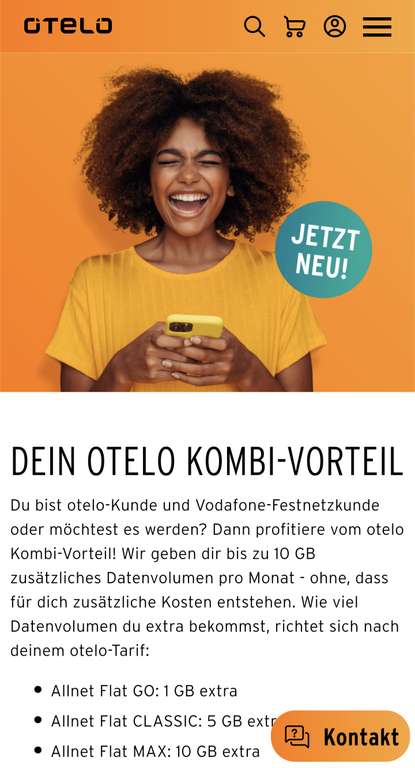 OTELO KOMBI-VORTEIL (otelo-Kunde und Vodafone-Festnetzkunde)