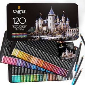 Castle Arts Buntstifte Set Kasten 120 Stück