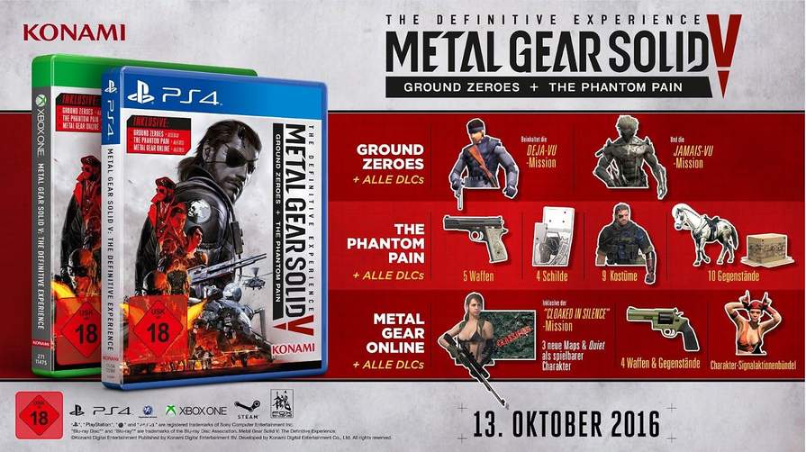 Metal Gear Solid 5: The Definitive Experience – PS4, 14,59€ at Amazon/OTTO Up