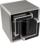 Streacom DB4 PC-Gehäuse für Passivkühlung (18.25l, Mini-ITX, für CPUs bis 65W TDP, Aluminium, 260x270x260mm, 7.5kg)