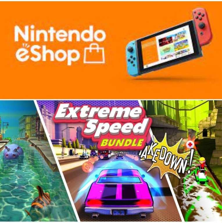 Extreme Speed Bundle Go! Fish Go! Adrenaline Rush, Jet Ski Rush - Nintendo Switch e-Shop/0.85€ POL