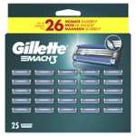127° - [Joybuy] Gillette Mach3 Rasierklingen, 25 Stück (nur ca. 1,17 € pro Kinge) | inkl. Gratis-Expressversand