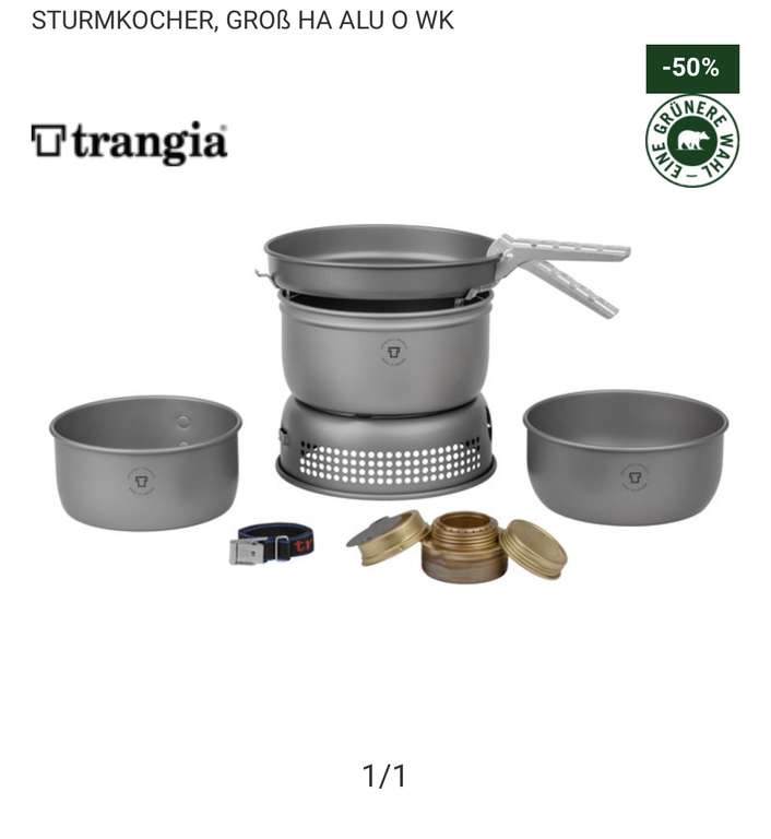 Globetrotter Trangia Sturmkocher klein - mehrere Sets 50%