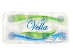 64 Rollen Vella Toilettenpapier, 3-lagig, Zellstoff weiß, 150 Blatt je Rolle (0,36€/Rolle)