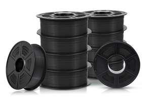 Sunlu schwarzes recyceltes PLA, ABS und PETG wieder verfügbar / 10 Rollen a 1kg für 101.85 Euro