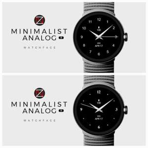 Minimalist Analog S / X Watch Face [WearOS Watchface][Google Play Store]