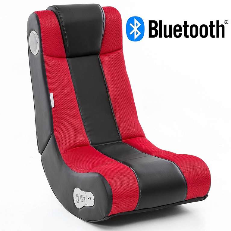 Wohnling Soundchair InGamer mit Bluetooth und eingebauten Lautsprechern Rot/Blau/Schwarz