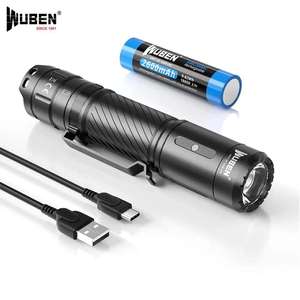 WUBEN C3 LED Flashlight Type-C Rechargeable High-powerful Troch Light 1200LM