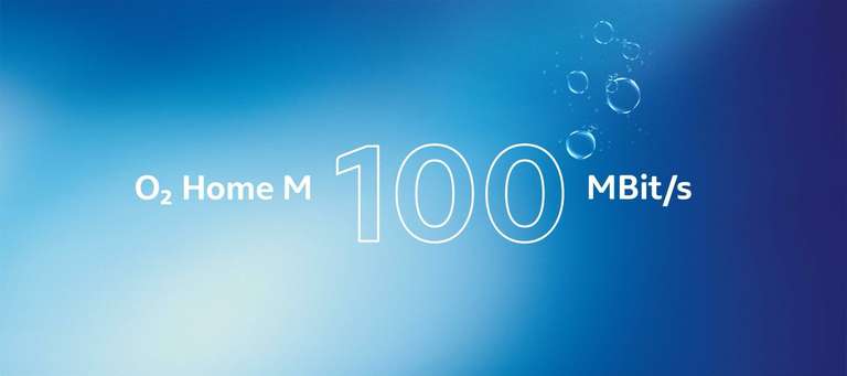 Bestandskunden Upgrade auf O₂ Home M mit 100 MBit/s - doppelte Geschwindigkeit zum gleichen Preis