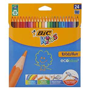 (Prime Spar-Abo) BIC Kids Buntstifte ECOlutions Evolution, zum Malen in 24 Farben