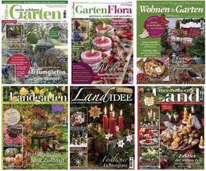 11 Garten- und Landmagazine: Mein schöner Garten 49€ + 30€ Amazon// gartenspaß, Landidee, Gartenidee