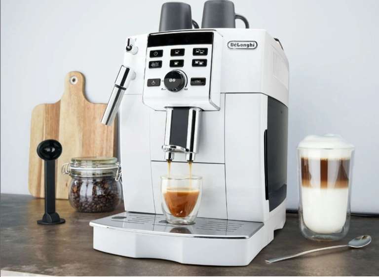 Fraude Merg Verhuizer Delonghi Kaffeevollautomat »ECAM13.123.W«, super kompakt, weiß 199€! Mit  Code „Sparen23“ versandkostenfrei | mydealz