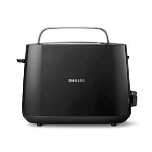 Philips Toaster, integrierter Brötchen-Toaster, 8 Röststufen, schwarz (Prime)