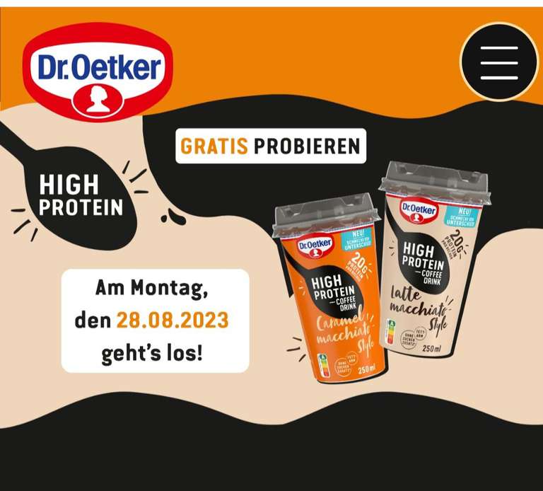 Dr. Oetker High Protein Coffee Drink GZG