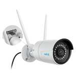 Reolink RLC-410W Überwachungskamera Outdoor 2,4/5GHz WLAN CCTV Intelligente Personen-/Fahrzeugerk., Wetterfest, 30m Nachtsicht, weiß