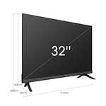 Hisense 32A4EG 32" HD Ready Smart TV, Alexa kompatibel, WiFi, Gaming-Modus, Schwarz