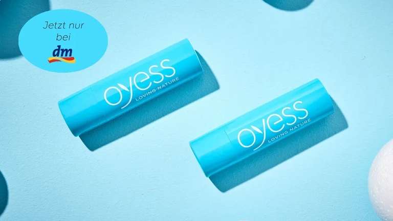 Marktguru: OYESS Lippenpflege Sensitive GRATIS TESTEN durch 2 x 100% Cashback (GzG), nur bei DM