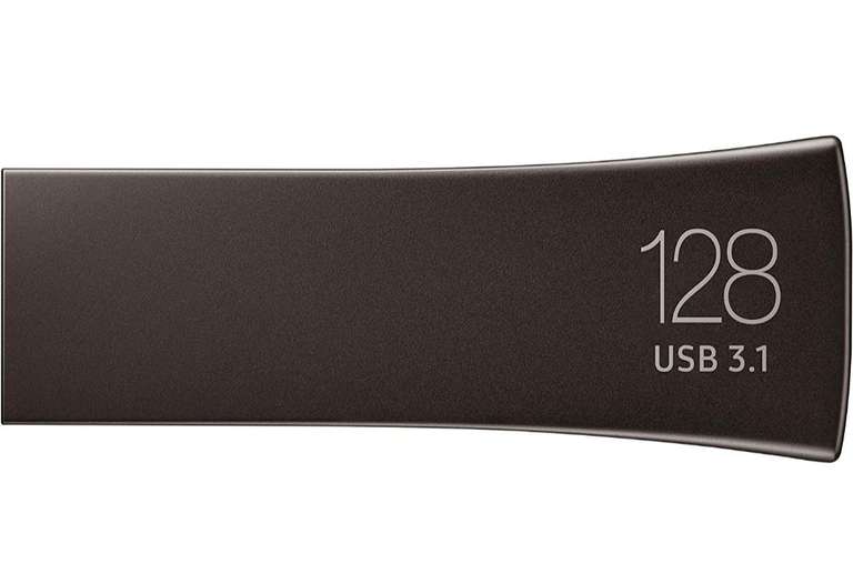 Samsung USB-Stick Typ-A BAR Plus (MUF-128BE4/APC), 128 GB, 400 MB/s Lesen, 60 MB/s Schreiben, USB 3.1 Flash, PRIME