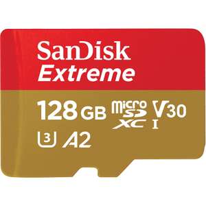 SANDISK Extreme UHS-I, Micro-SDXC Speicherkarte, 128 GB, 190 MB/s