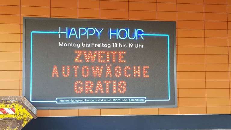 Mr. Wash Hamburg-Niendorf: Zweite Autowäsche Gratis in der Happy Hour