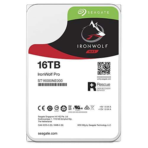 [Amazon Prime] 1-2 Monate Lieferdauer - Seagate IronWolf Pro 16TB NAS HDD - CMR 3,5 Zoll 7200RPM