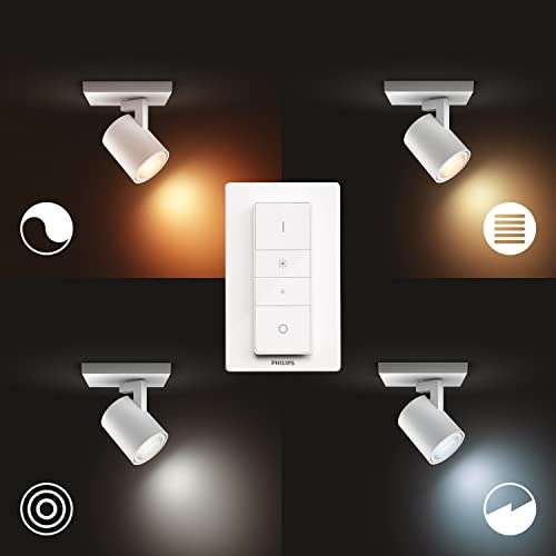 Philips Hue Runner Single Spot LED GU10 5W mit Dimmer weiß für 48,86€ (Amazon.fr)