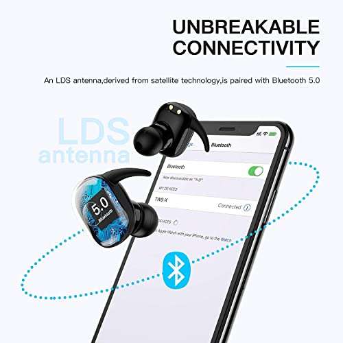 LStiaq Bluetooth 5.2 Kopfhörer mit Mic