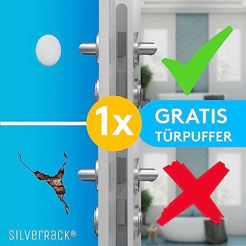 Prime - SilverRack Zugluftstopper für Türen Grau [1x 1m] - Zuschneidbare Türdichtung selbstklebend