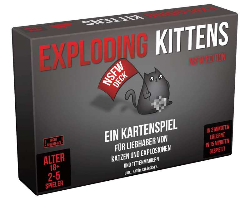 Partyspielfreunde aufgepasst... Exploding Kittens FSK 18 (prime)