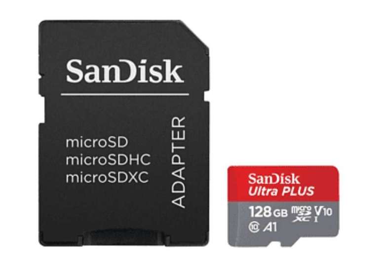[eBay] 128 GB SANDISK Ultra PLUS microSDXC‐UHS‐I‐Karte, Micro-SDXC Speicherkarte, 150 MB/s, Versandkostenfrei